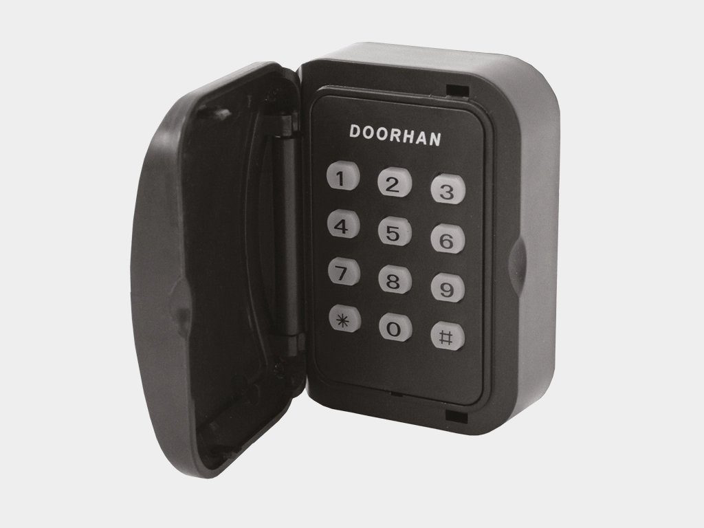 Daxili və ya xarici DoorHan qəbuledicisi ilə təchiz edilmiş elektrik darvazası sürücüsünü uzaqdan idarə etmək üçün KEYPAD kod klaviaturası