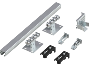 60 x 55 x 3, L = 6000 mm x/k şüa üçün silindrlər və təlimatlar sistemi